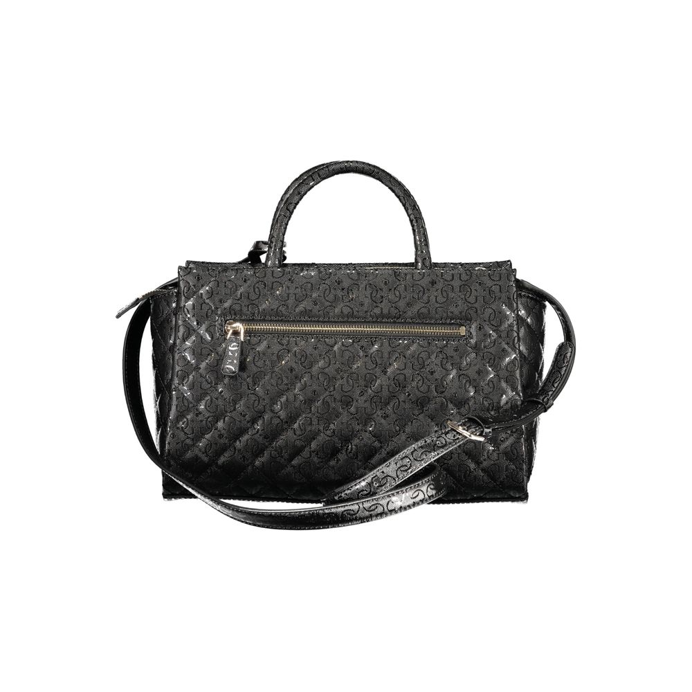 Sac à main en polyuréthane noir Guess