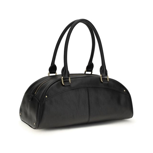 Sac à main Bos Taurus en cuir de veau noir Chloé