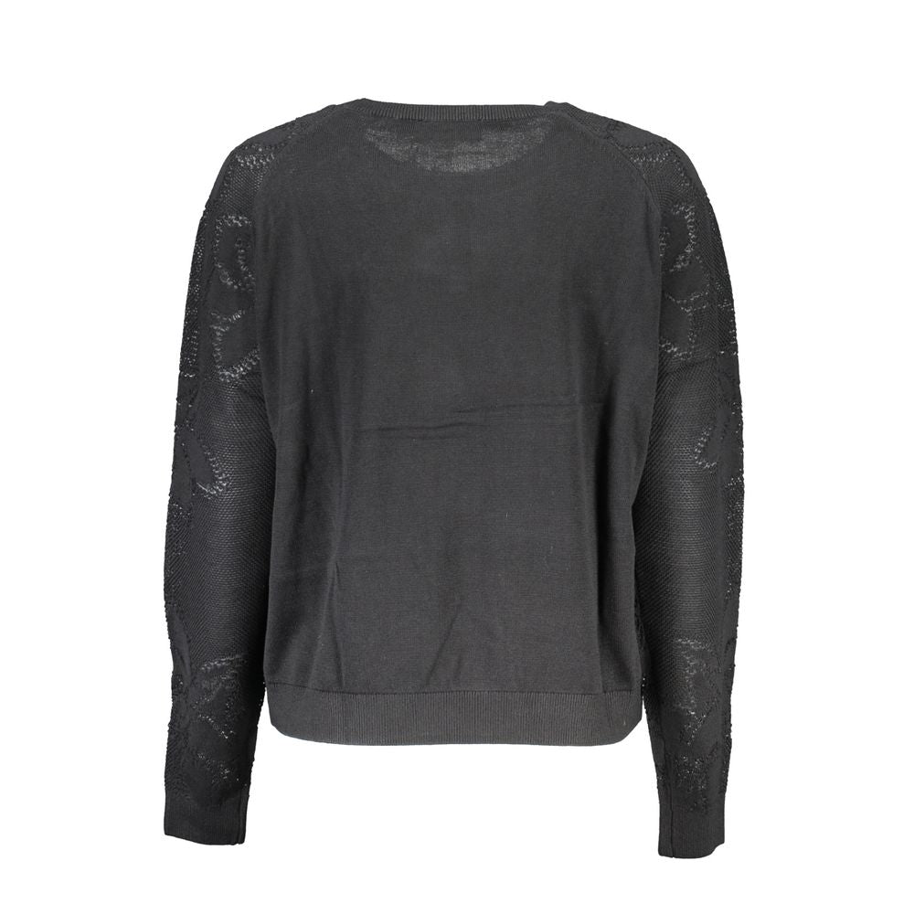 Pull noir en coton Desigual
