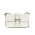 Sac bandoulière en cuir blanc Pinko