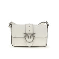 Sac bandoulière Bos Taurus en cuir de veau blanc Pinko