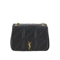 Sac bandoulière Bos Taurus en cuir de veau noir Saint Laurent