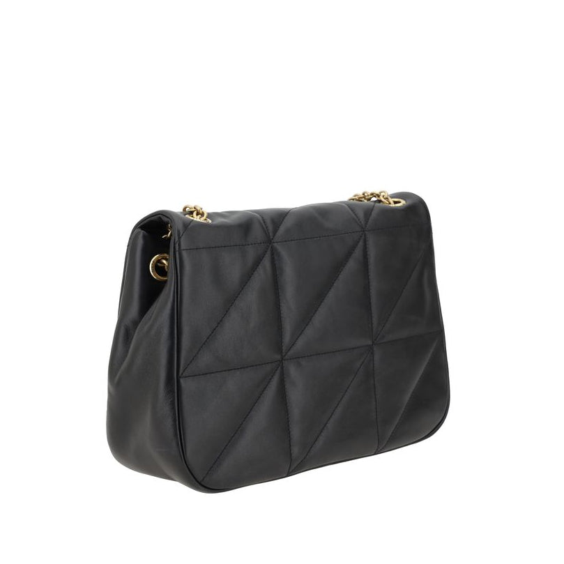 Sac bandoulière Bos Taurus en cuir de veau noir Saint Laurent
