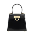 Sac à main Bos Taurus en cuir de veau noir Ferragamo