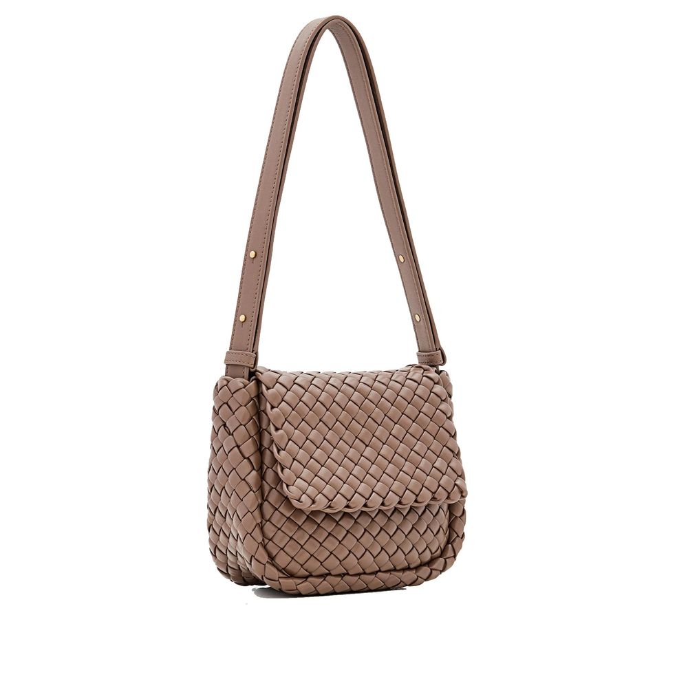Sac bandoulière en cuir d'agneau marron Bottega Veneta