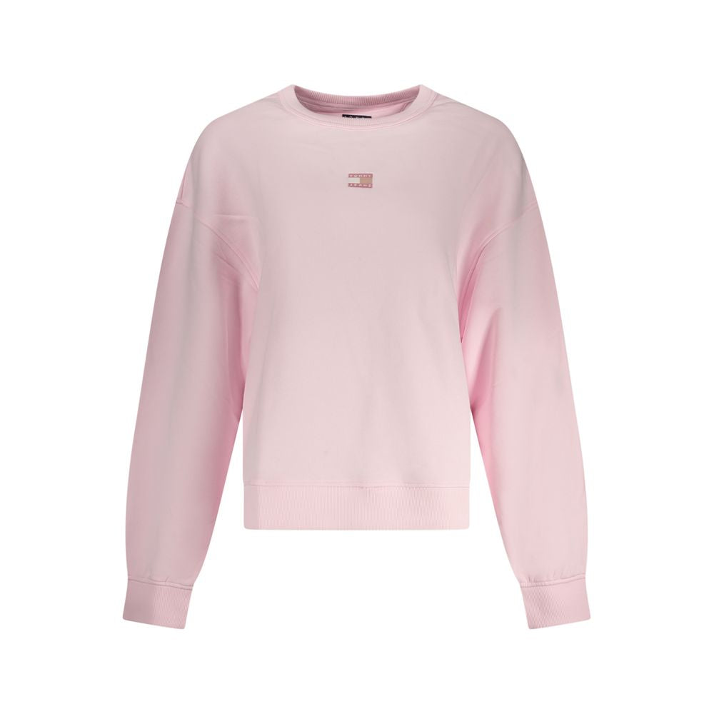Sweat rose en coton Tommy Hilfiger