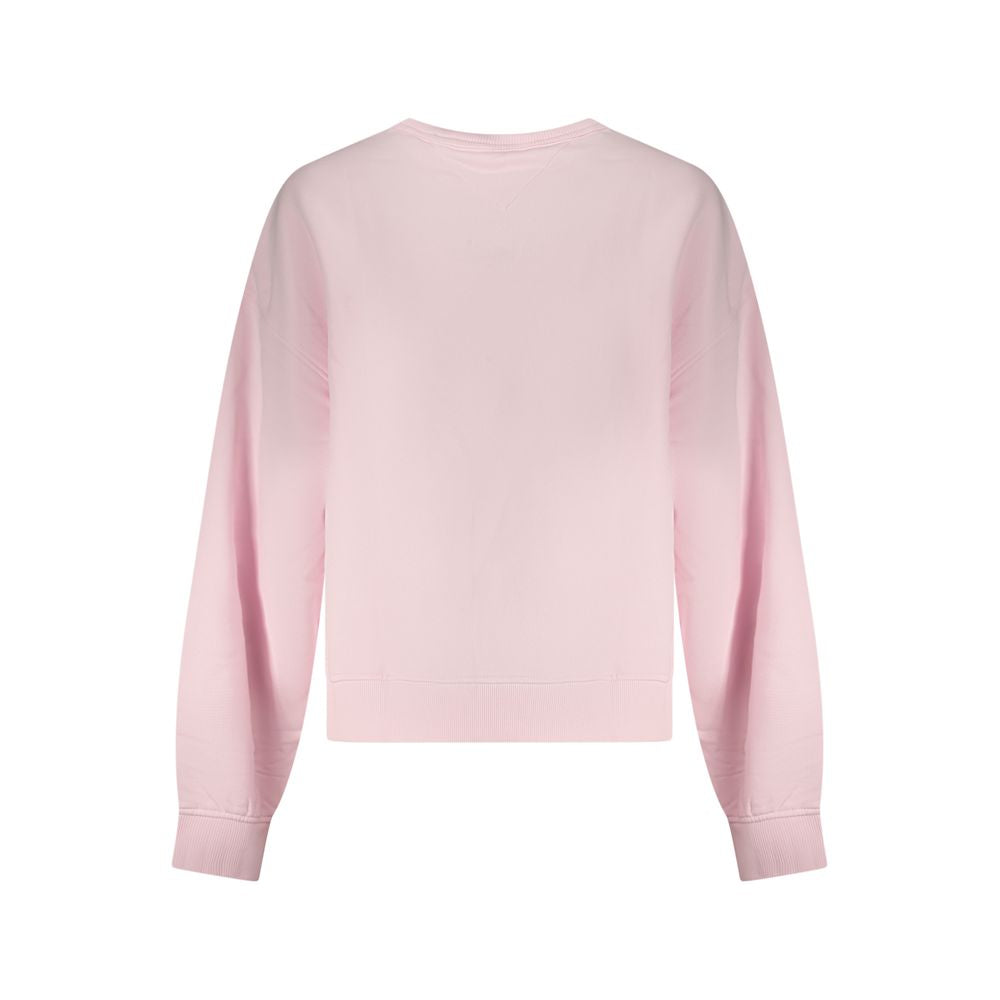 Sweat rose en coton Tommy Hilfiger