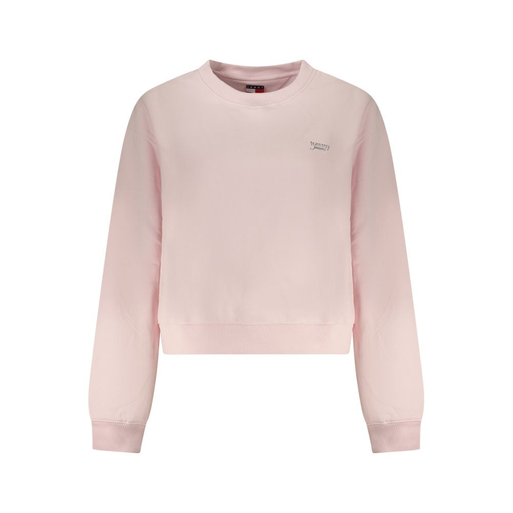 Sweat rose en coton Tommy Hilfiger