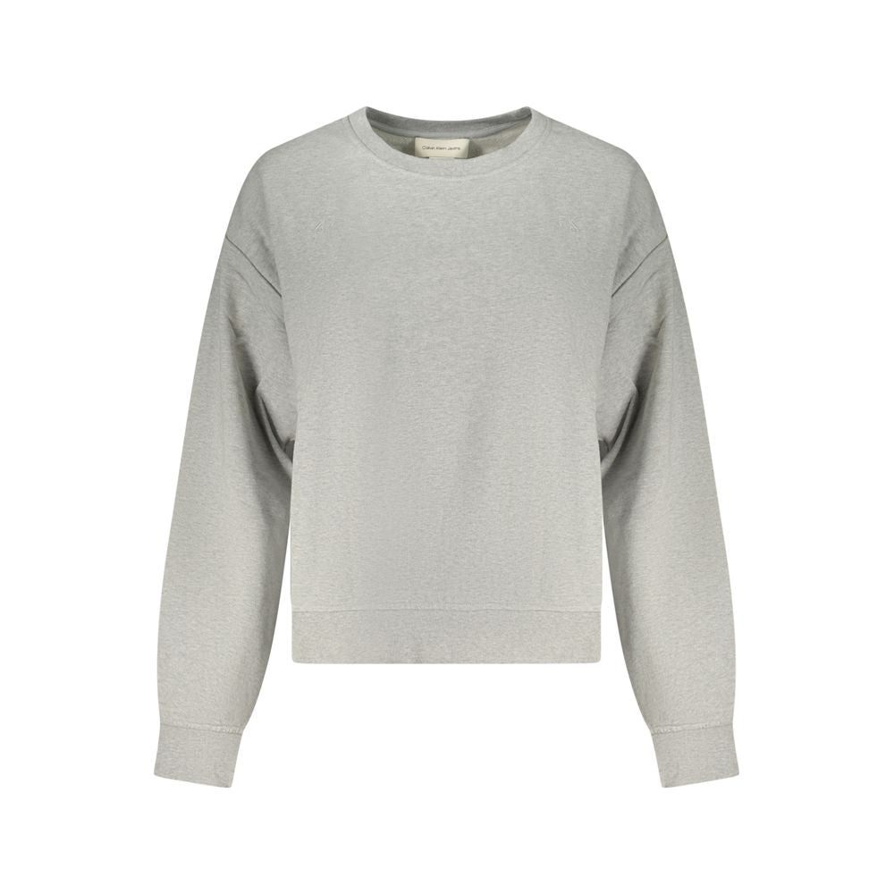 Sweat gris en coton Calvin Klein