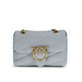Bolso bandolera Pinko Bos Taurus de piel de becerro azul