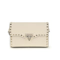 Bolso bandolera Valentino Garavani Bos Taurus de piel de becerro beige