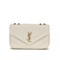 Bolso bandolera beige de piel de cordero Ovis Aries Saint Laurent
