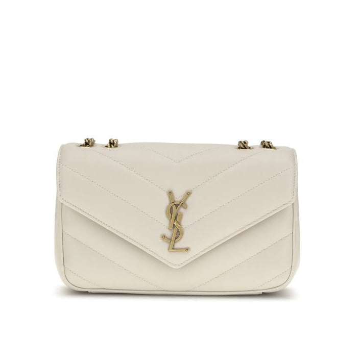 Bolso bandolera beige de piel de cordero Ovis Aries Saint Laurent