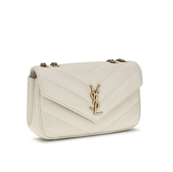 Bolso bandolera beige de piel de cordero Ovis Aries Saint Laurent