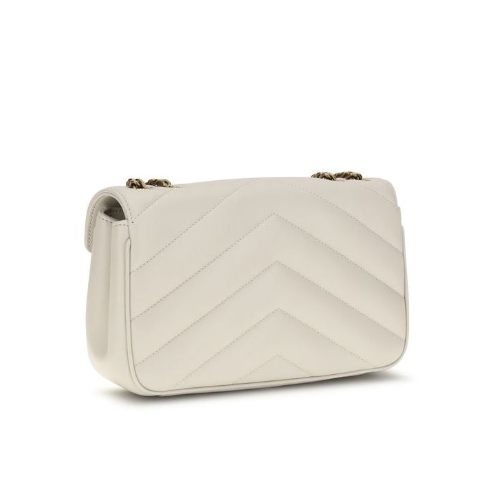 Bolso bandolera beige de piel de cordero Ovis Aries Saint Laurent