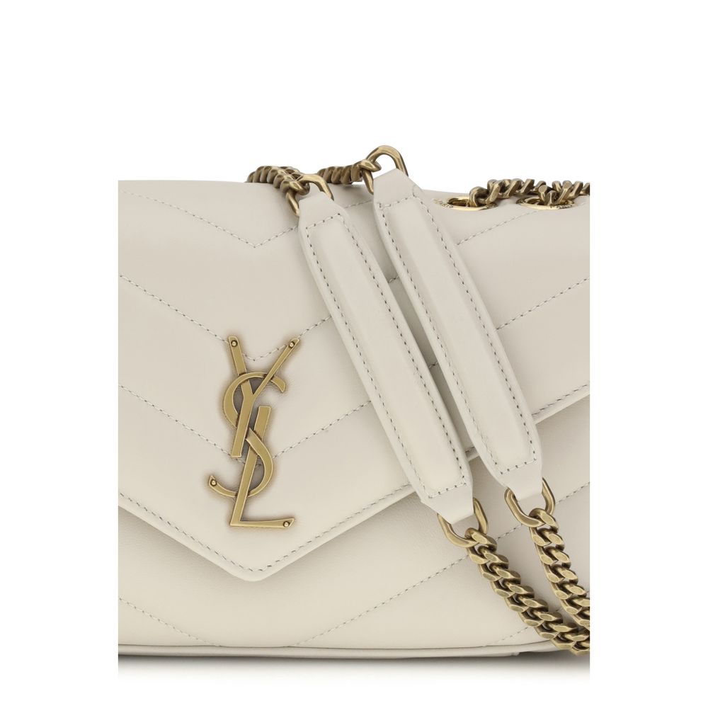 Bolso bandolera beige de piel de cordero Ovis Aries Saint Laurent