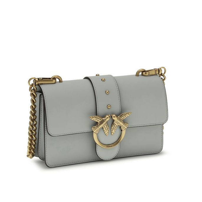 Gray Calf Leather Bos Taurus Shoulder Bag