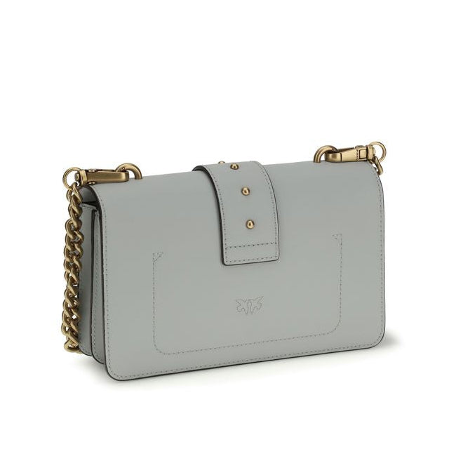 Gray Calf Leather Bos Taurus Shoulder Bag