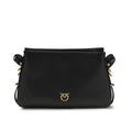 Sac bandoulière Bos Taurus en cuir de veau noir Pinko