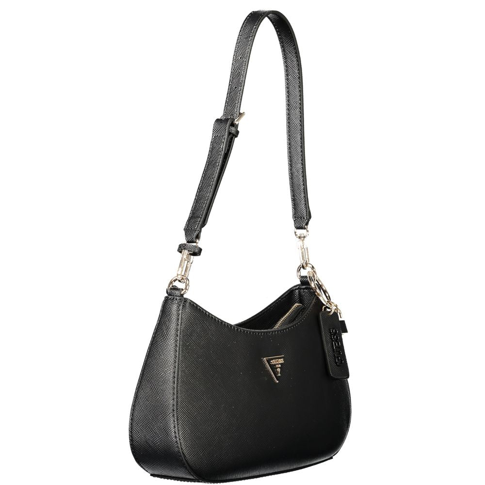 Sac à main noir en polyéthylène Guess