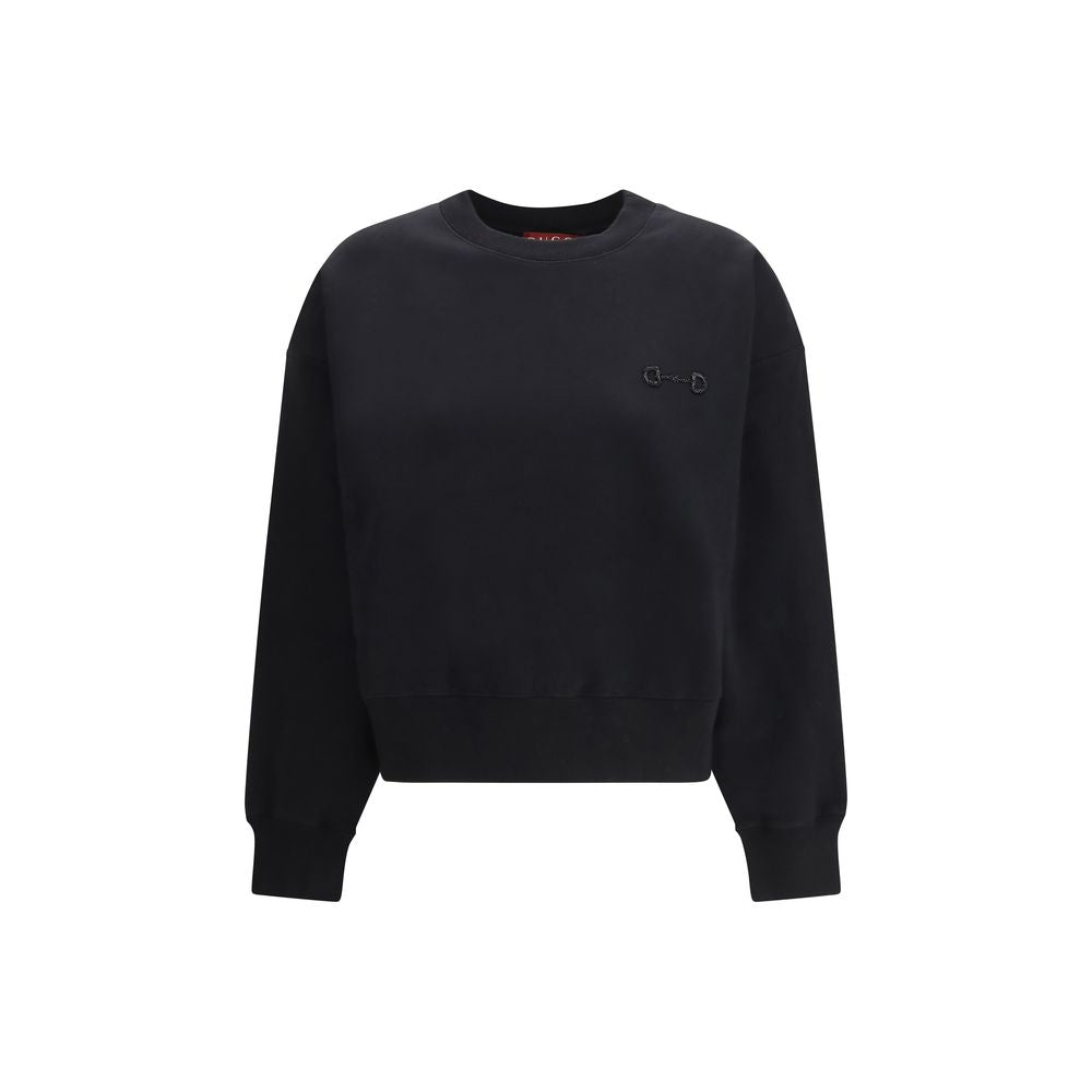 Sweat en coton noir Gucci