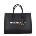 Sac à main cabas en cuir noir Michael Kors