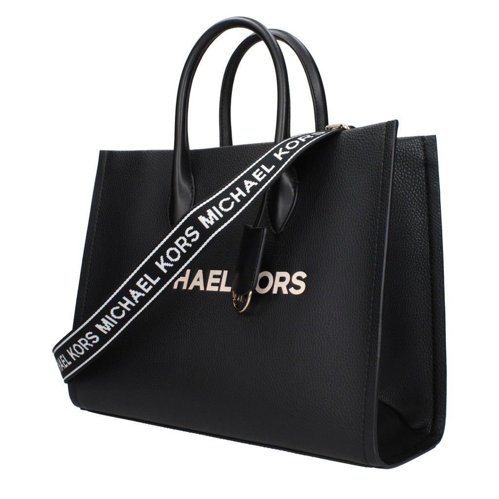 Sac à main cabas en cuir noir Michael Kors