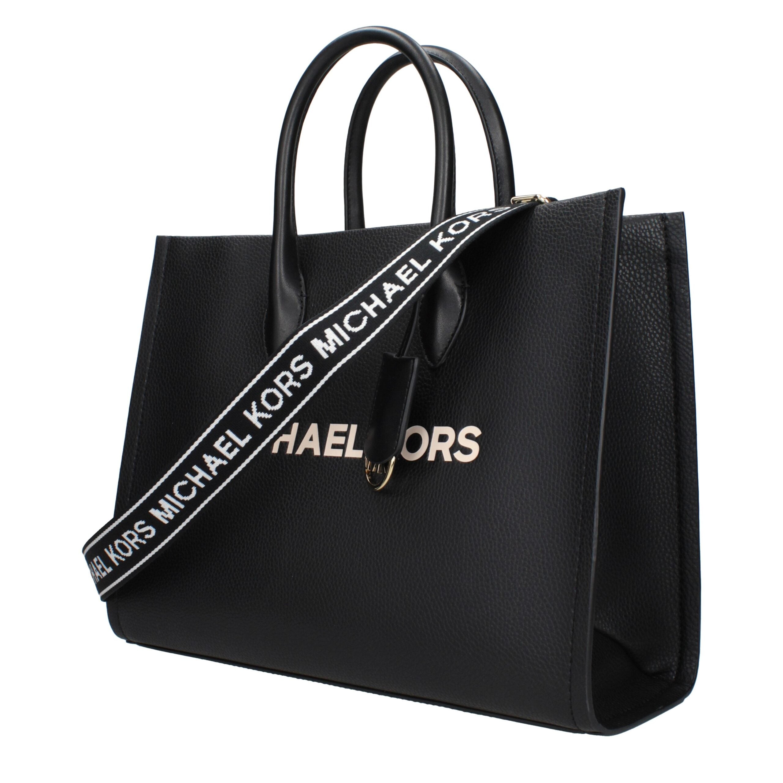 Sac à main cabas en cuir noir Michael Kors