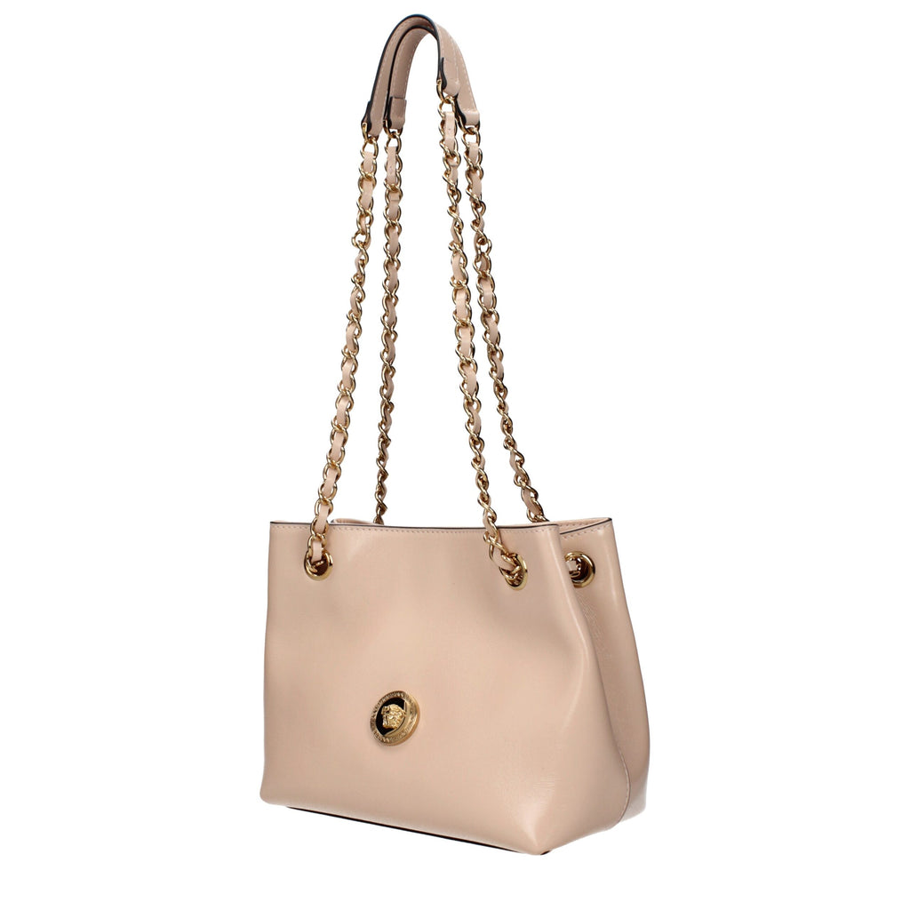 Sac bandoulière en cuir rose Versace