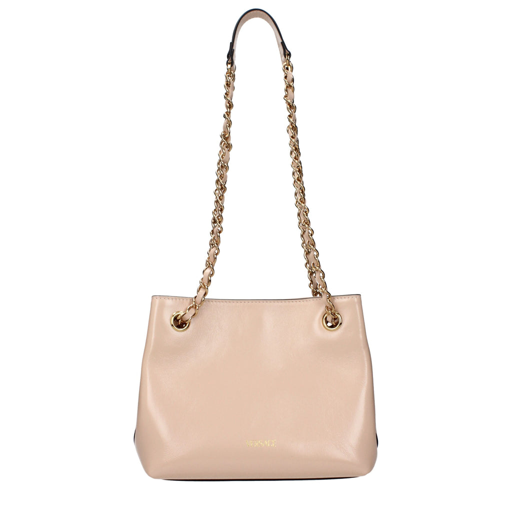 Sac bandoulière en cuir rose Versace
