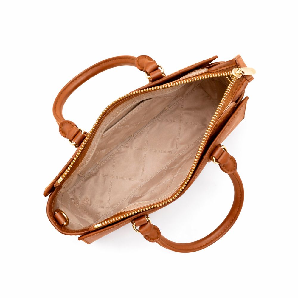 Sac à main en toile marron Michael Kors