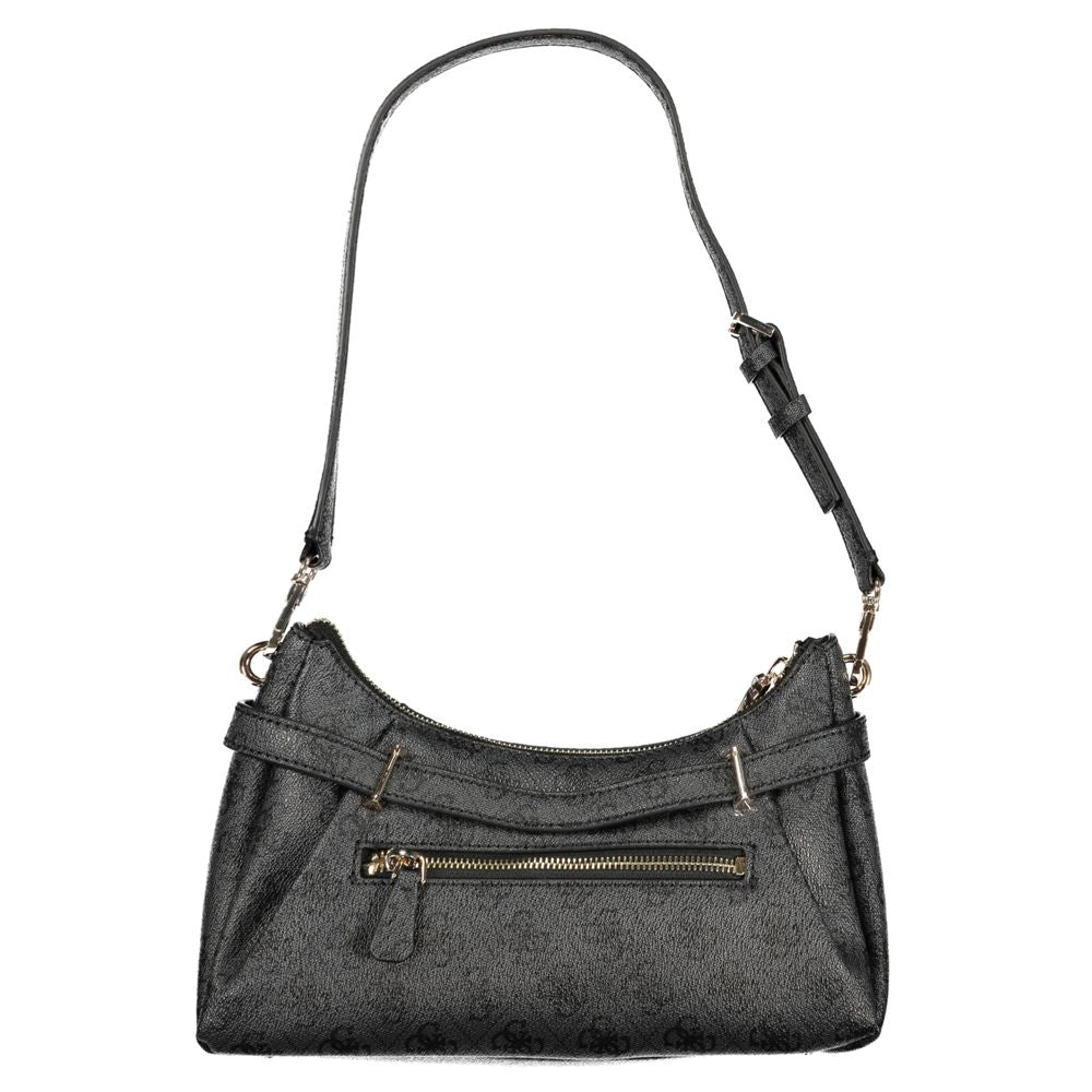 Guess black polyurethane crossbody bag