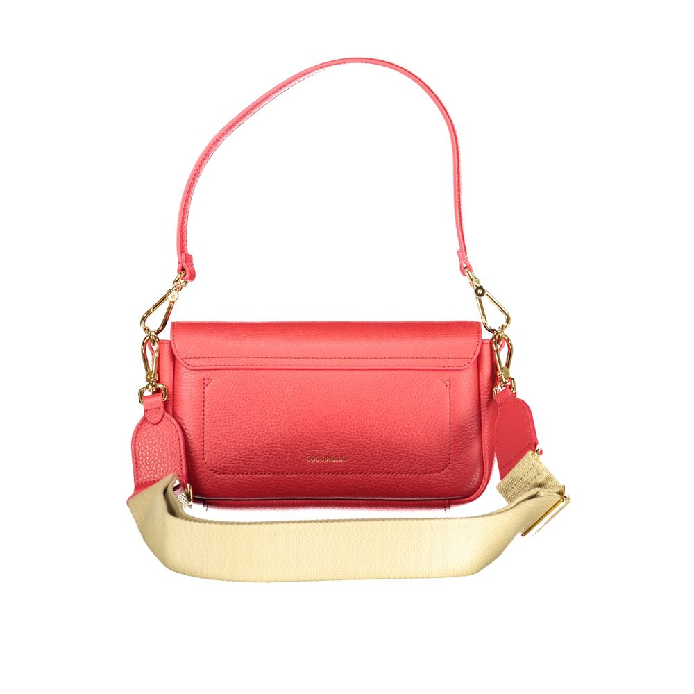 Sac à main en cuir rouge Coccinelle