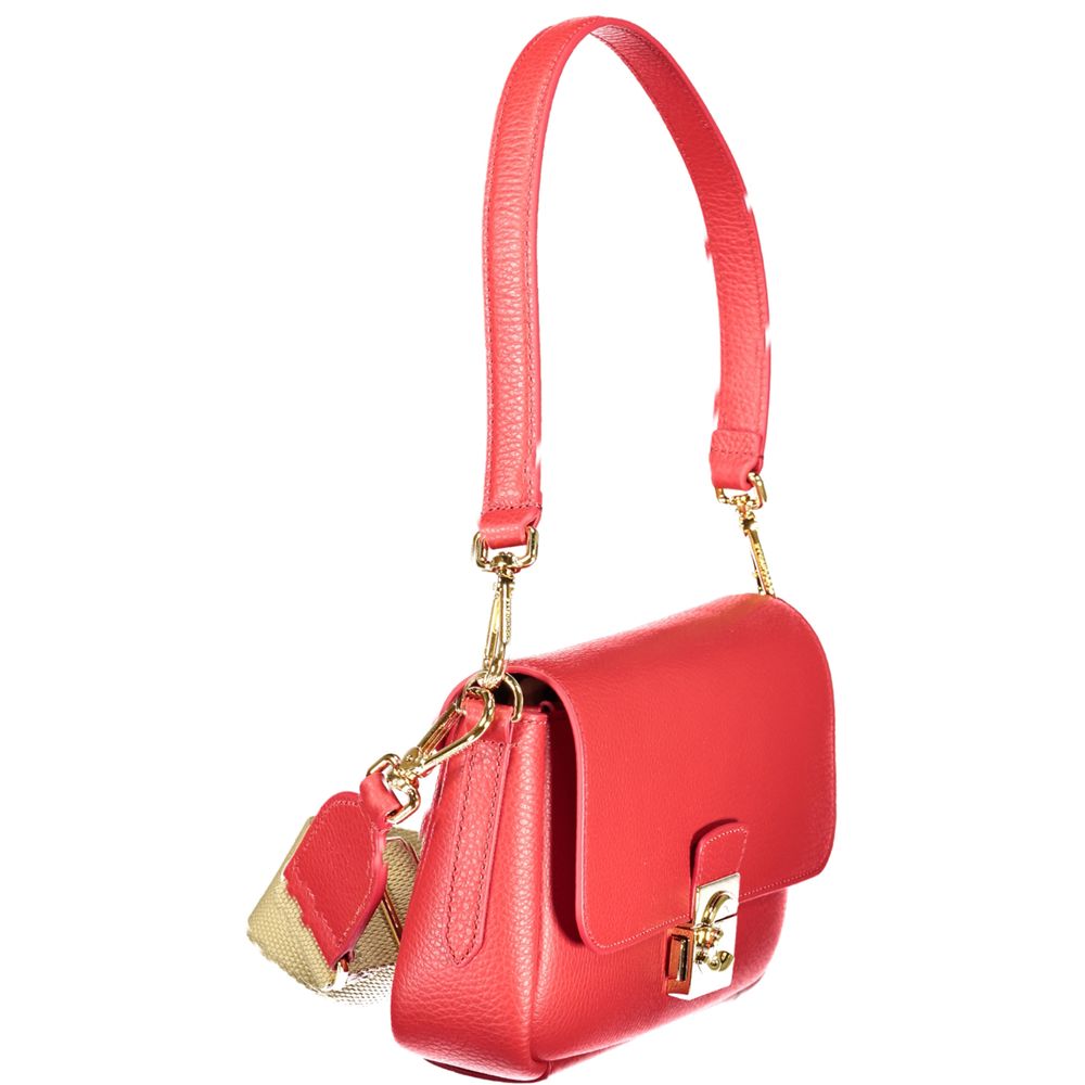 Sac à main en cuir rouge Coccinelle
