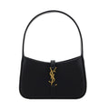 Sac bandoulière Bos Taurus en cuir de veau noir Saint Laurent