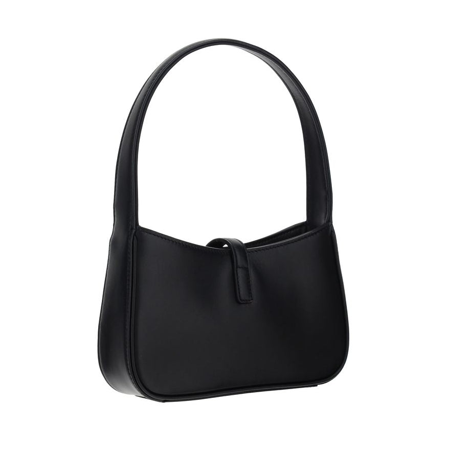 Sac bandoulière Bos Taurus en cuir de veau noir Saint Laurent