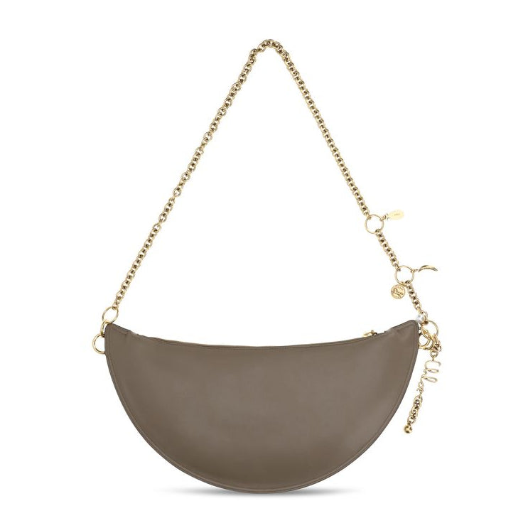 Sac bandoulière Bos Taurus en cuir de veau gris Chloé