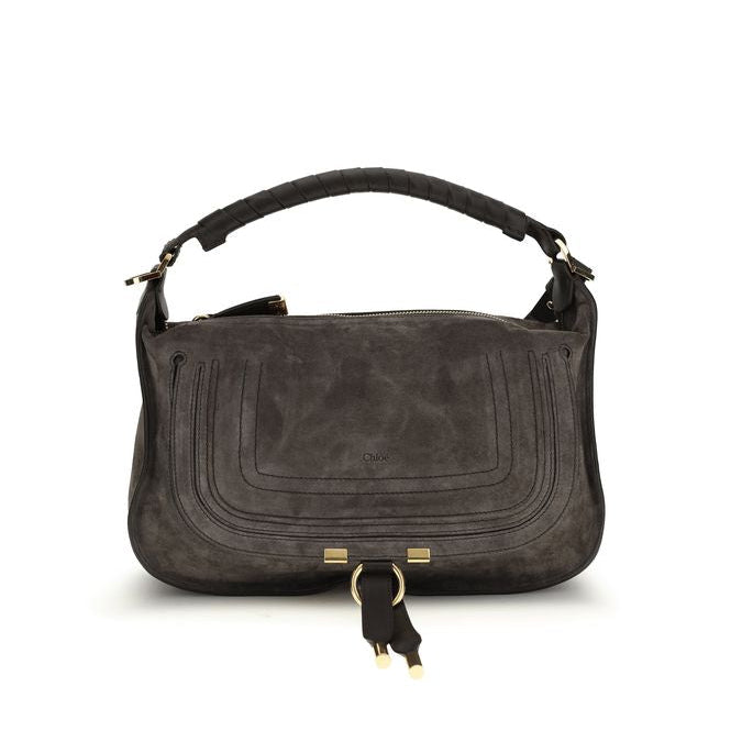 Sac bandoulière Bos Taurus en cuir de veau marron Chloé