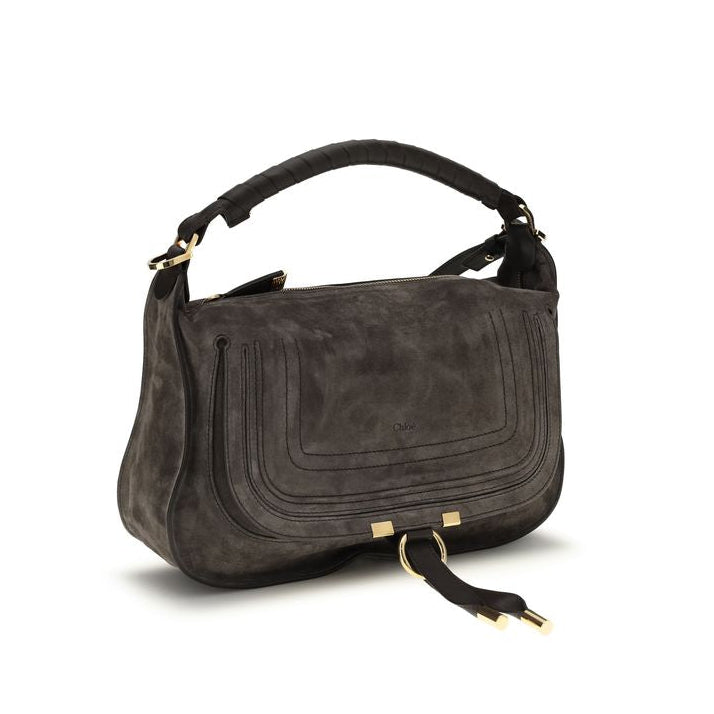 Sac bandoulière Bos Taurus en cuir de veau marron Chloé