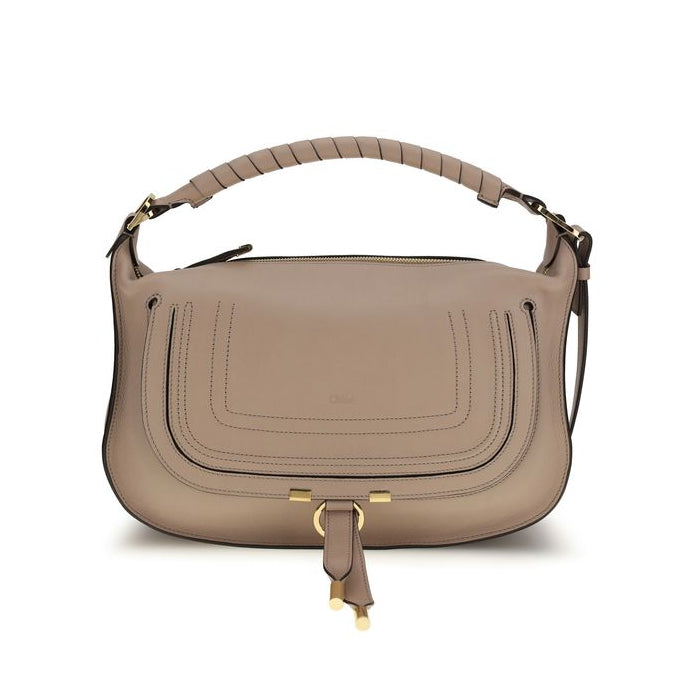 Sac bandoulière Bos Taurus en cuir de veau gris Chloé