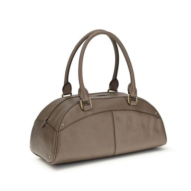 Bolso de mano Chloé de piel de becerro gris Bos Taurus