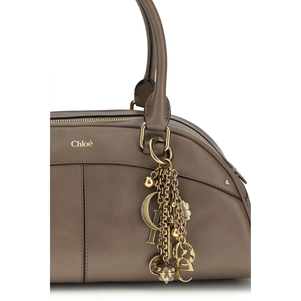 Bolso de mano Chloé de piel de becerro gris Bos Taurus