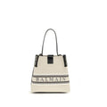 Sac seau en coton beige Balmain