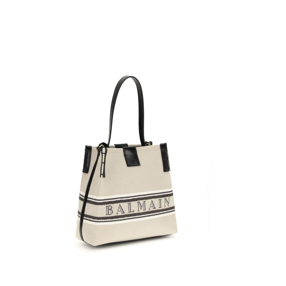Sac seau en coton beige Balmain