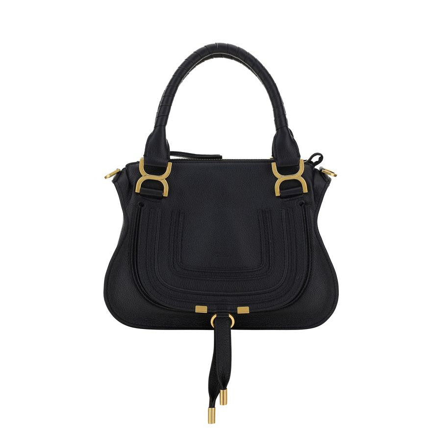 Sac bandoulière Bos Taurus en cuir de veau noir Chloé