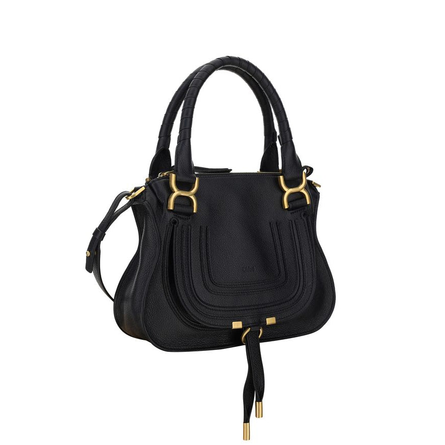 Sac bandoulière Bos Taurus en cuir de veau noir Chloé