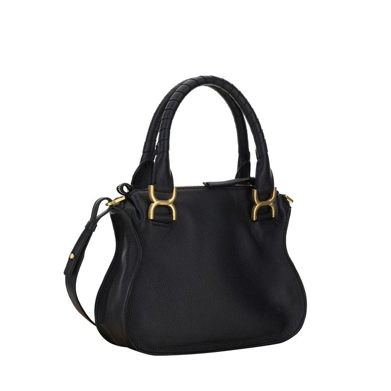 Sac bandoulière Bos Taurus en cuir de veau noir Chloé