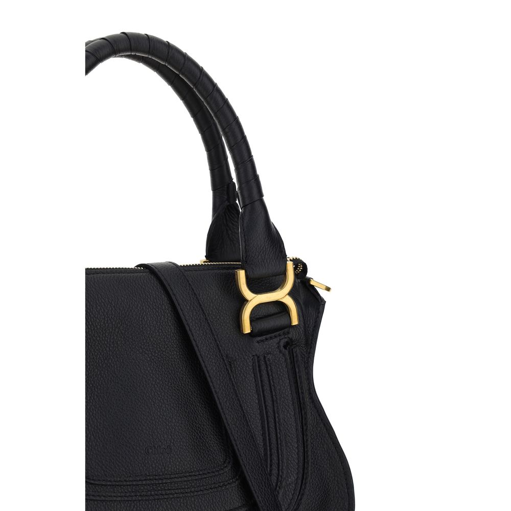 Sac bandoulière Bos Taurus en cuir de veau noir Chloé