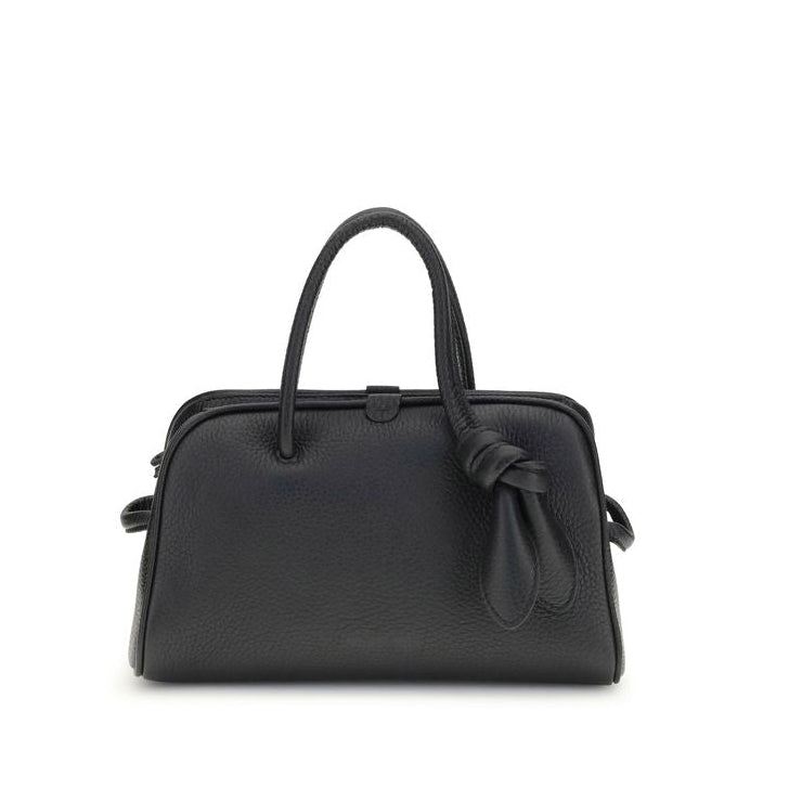 Sac à main Bos Taurus en cuir de veau noir Jacquemus
