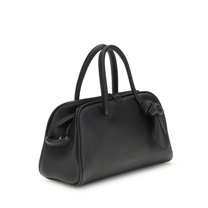 Sac à main Bos Taurus en cuir de veau noir Jacquemus